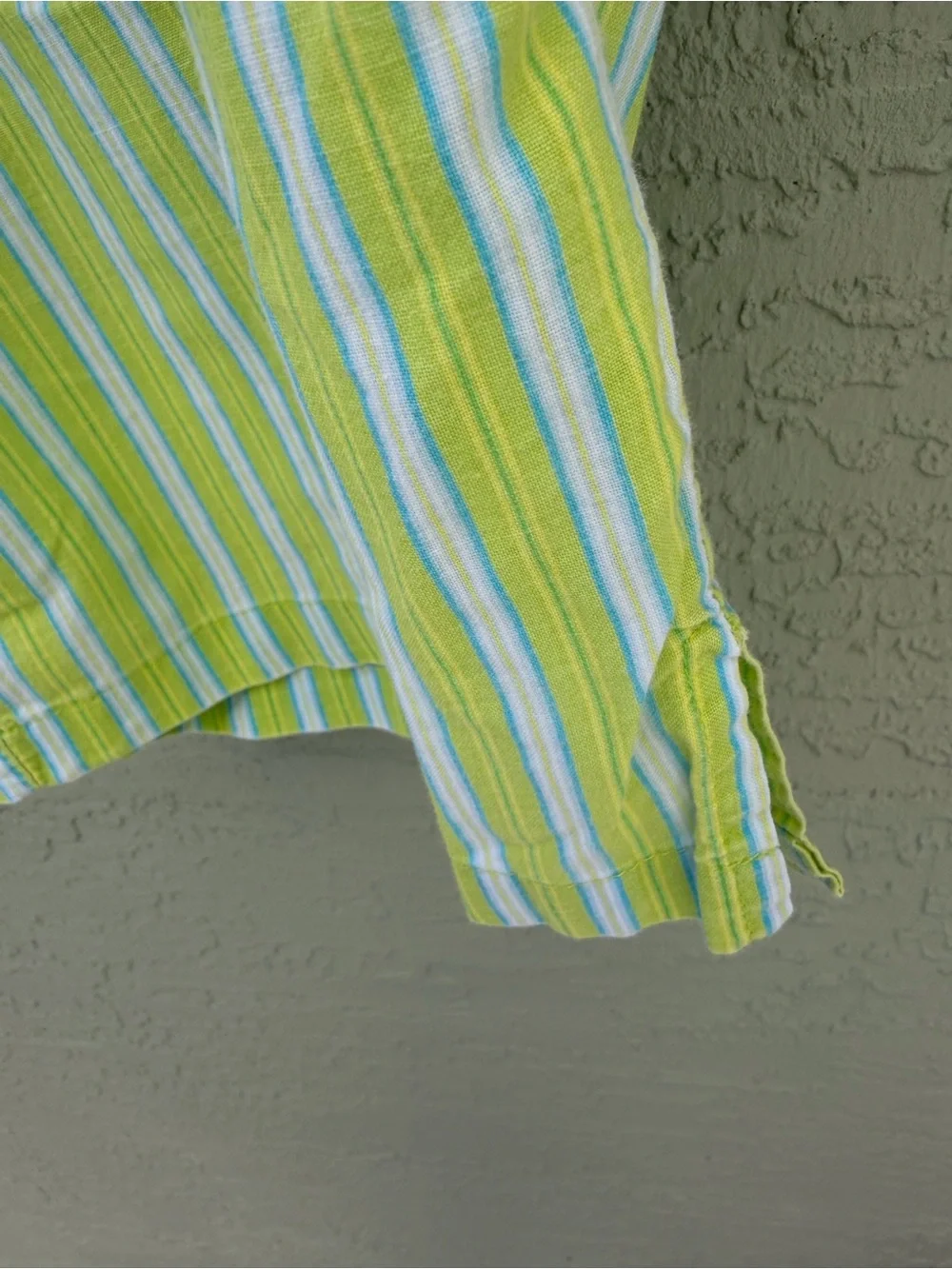 Disney Lime, White & Teal Striped Lounge Capris - Picture 4 of 9